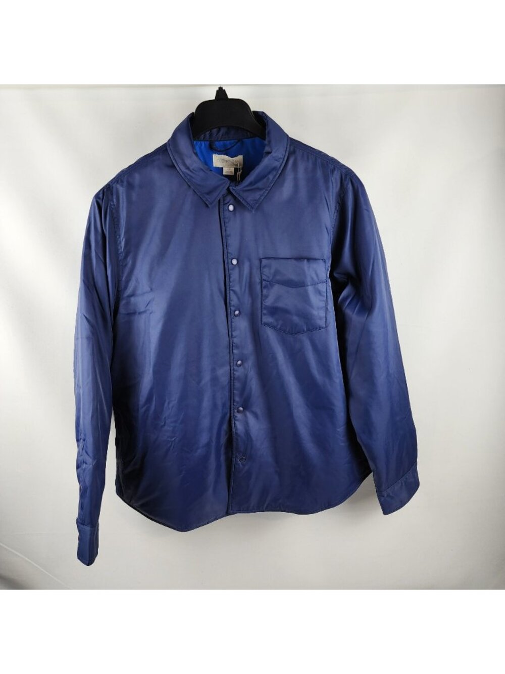Outerknown Jacket Men L Blue Econyl Evolution Shirt Jacket Button Up 1510088 NWT